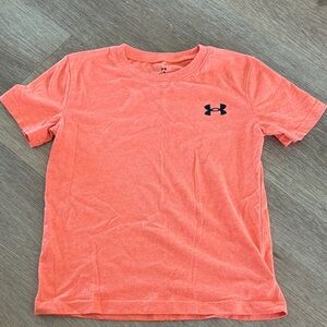 Under Armour Coral Tee with Black Logo, size 7
